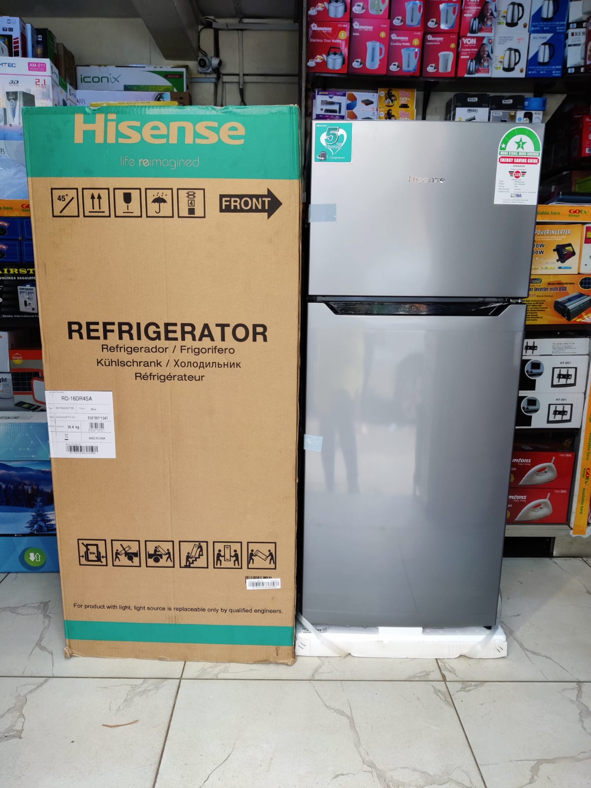Hisense RD-17DR4SA Top Mount Freezer 124L - Silver (2YRs WRTY)