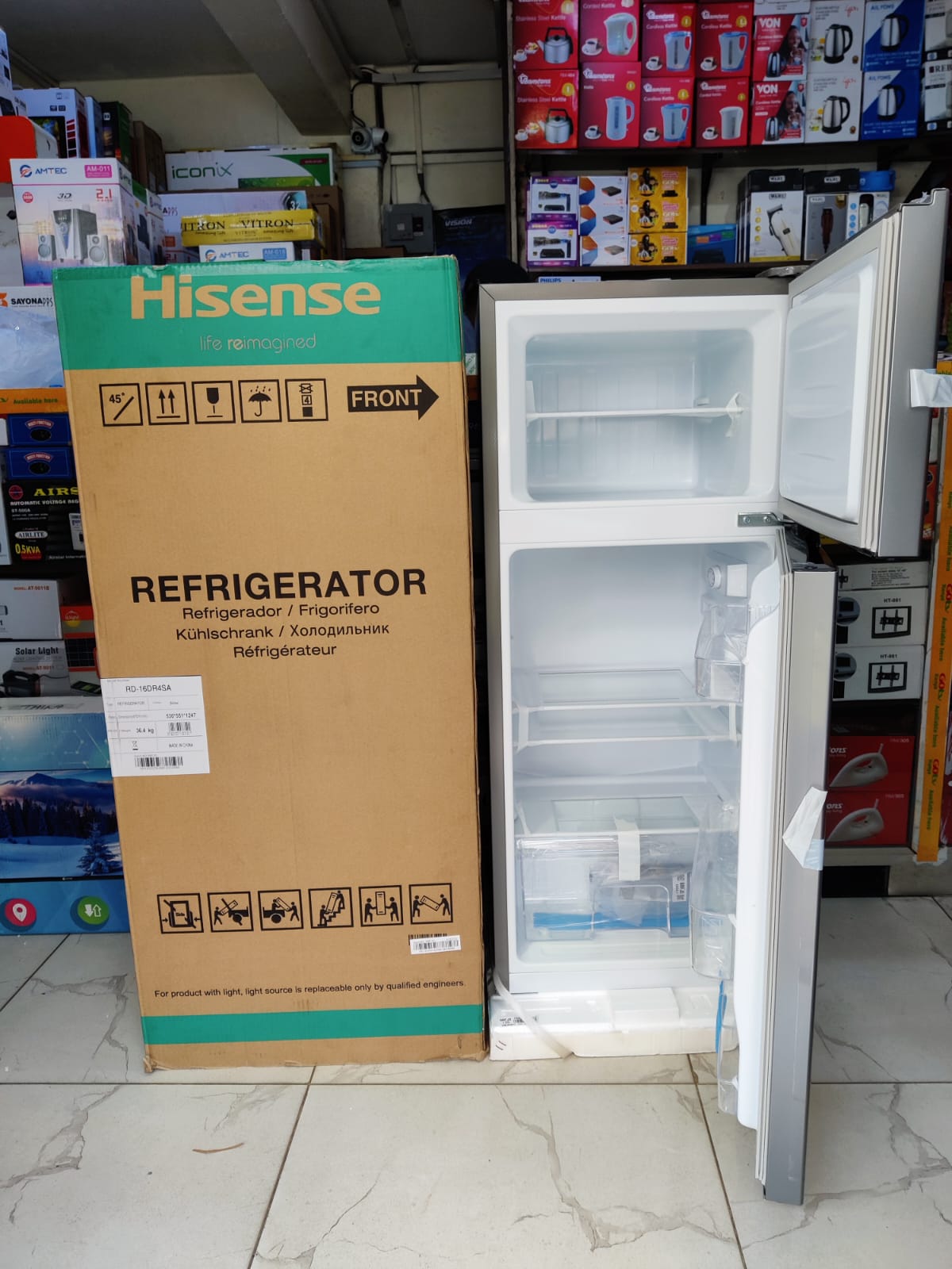 Hisense RD-17DR4SA Top Mount Freezer 124L - Silver (2YRs WRTY)