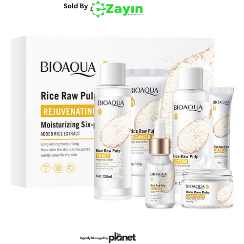 BIOAQUA Rice Pulp Kit
6-in-1 Rice Skincare Bundle
BIOAQUA Rejuvenating Face Set
Rice Raw Pulp Skincare Collection
BIOAQUA Pore-Minimizing Pack
