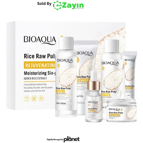 BIOAQUA Rice Pulp Kit
6-in-1 Rice Skincare Bundle
BIOAQUA Rejuvenating Face Set
Rice Raw Pulp Skincare Collection
BIOAQUA Pore-Minimizing Pack
