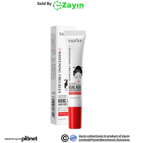 Kojic Acid Eye Cream, Eye Cream with Retinol and Niacinamide, Whitening Eye Cream, Firming Eye Cream, Anti-Aging Eye Cream, Sadoer Eye Cream with Kojic Acid, Niacinamide and Retinol,