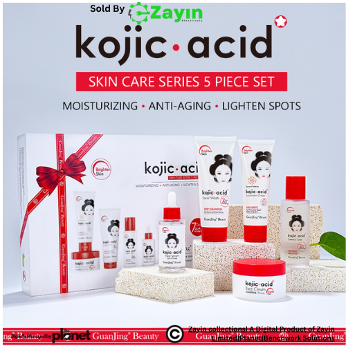 Kojic Acid Set, Whitening Skincare Kit, Kojic Acid Face Cream, Skin Lightening Set, Dark Spot Remover Kit, Brightening Face Set, Hyperpigmentation Kit, Kojic Acid Serum and Soap, Kojic Acid Toner,