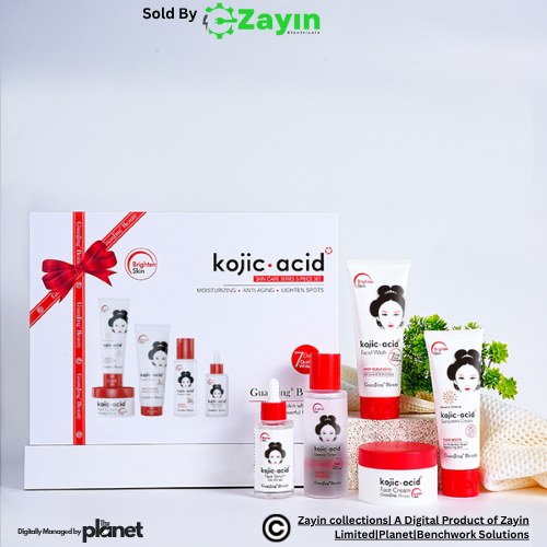 Kojic Acid Set, Whitening Skincare Kit, Kojic Acid Face Cream, Skin Lightening Set, Dark Spot Remover Kit, Brightening Face Set, Hyperpigmentation Kit, Kojic Acid Serum and Soap, Kojic Acid Toner,