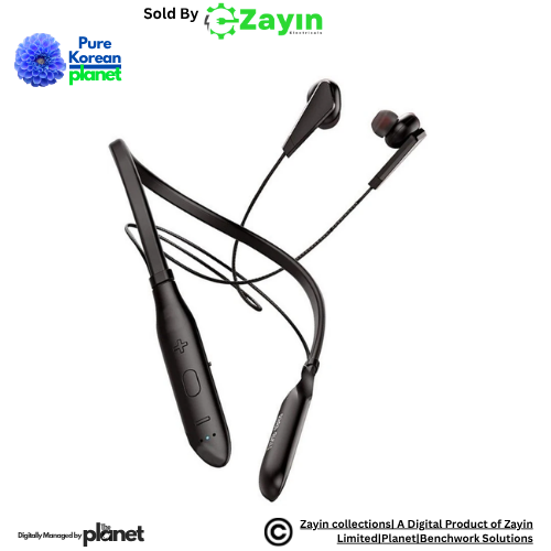 U&I Jackpot Series UINB-4869 Wireless Neckband – Sports Bluetooth Earphones | 12H Battery | Deep Bass – Black
Stylish Bluetooth neckband Kenya, U&I Jackpot neckband black, Budget wireless earphones