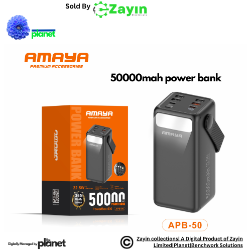 Amaya power bank, Amaya fast charging power bank, large capacity power bank, 22.5W quick charge power bank, portable charger for phone, power bank for Samsung iPhone, Amaya 40000mAh 50000mAh 80000mAh