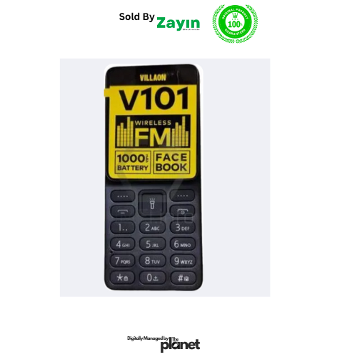 Villaon V101 Dual Sim Card Phone
Villaon V101 Dual SIM Card Phone – Wireless FM, Long Battery, Torch Light, Keypad Mobile
Villaon V101 phone, Villaon keypad phone, Villaon button phone, cheap dual SIM