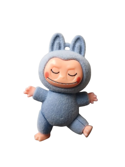 Monster Labubu Blind Box Collectible. Movable parts flocked vinyl figure with 6 surprise types to collect. Great for gift giving or one who loves unique designer toys. Which Labubu will you get?