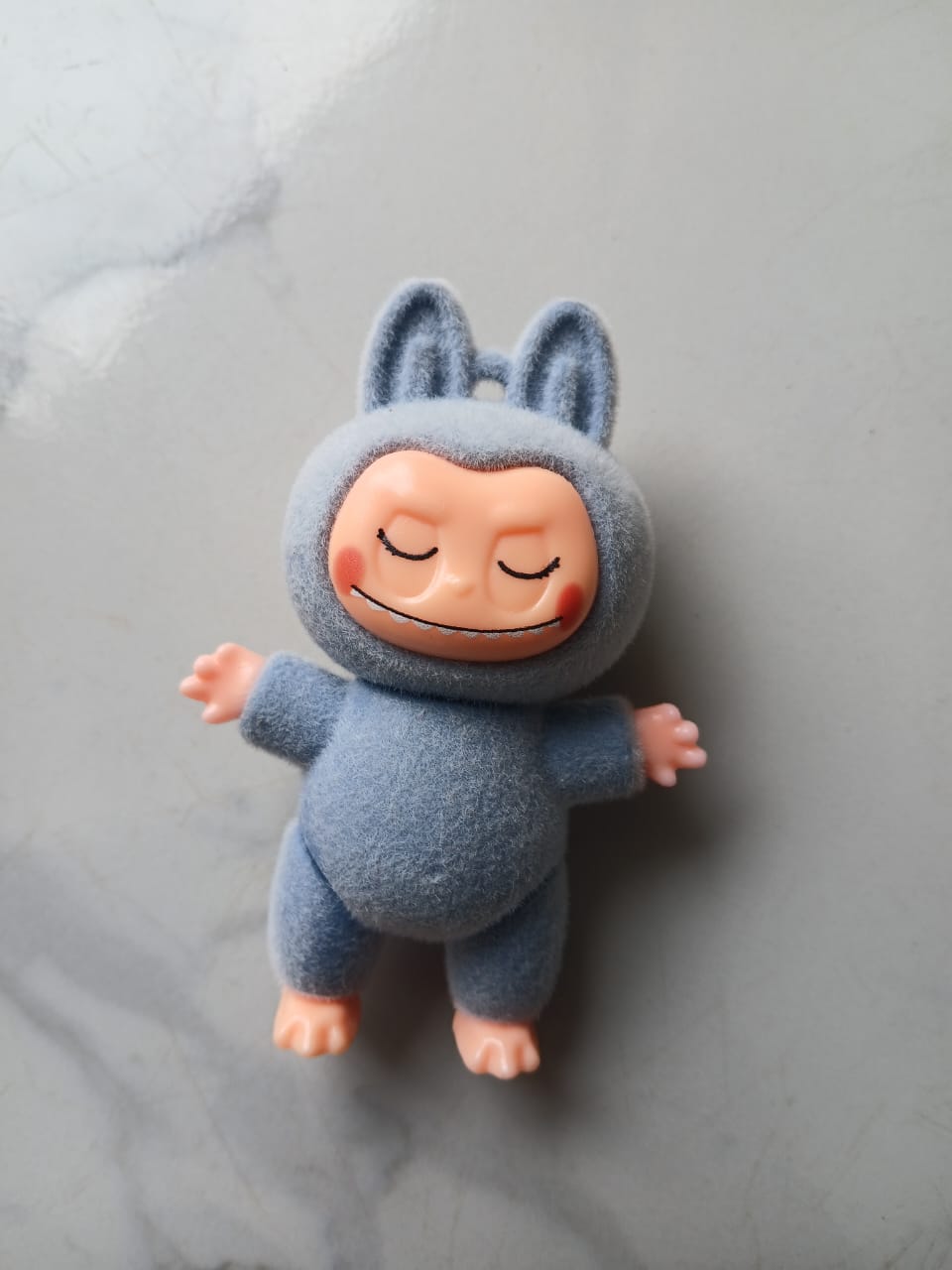 Monster Labubu Blind Box Collectible. Movable parts flocked vinyl figure with 6 surprise types to collect. Great for gift giving or one who loves unique designer toys. Which Labubu will you get?