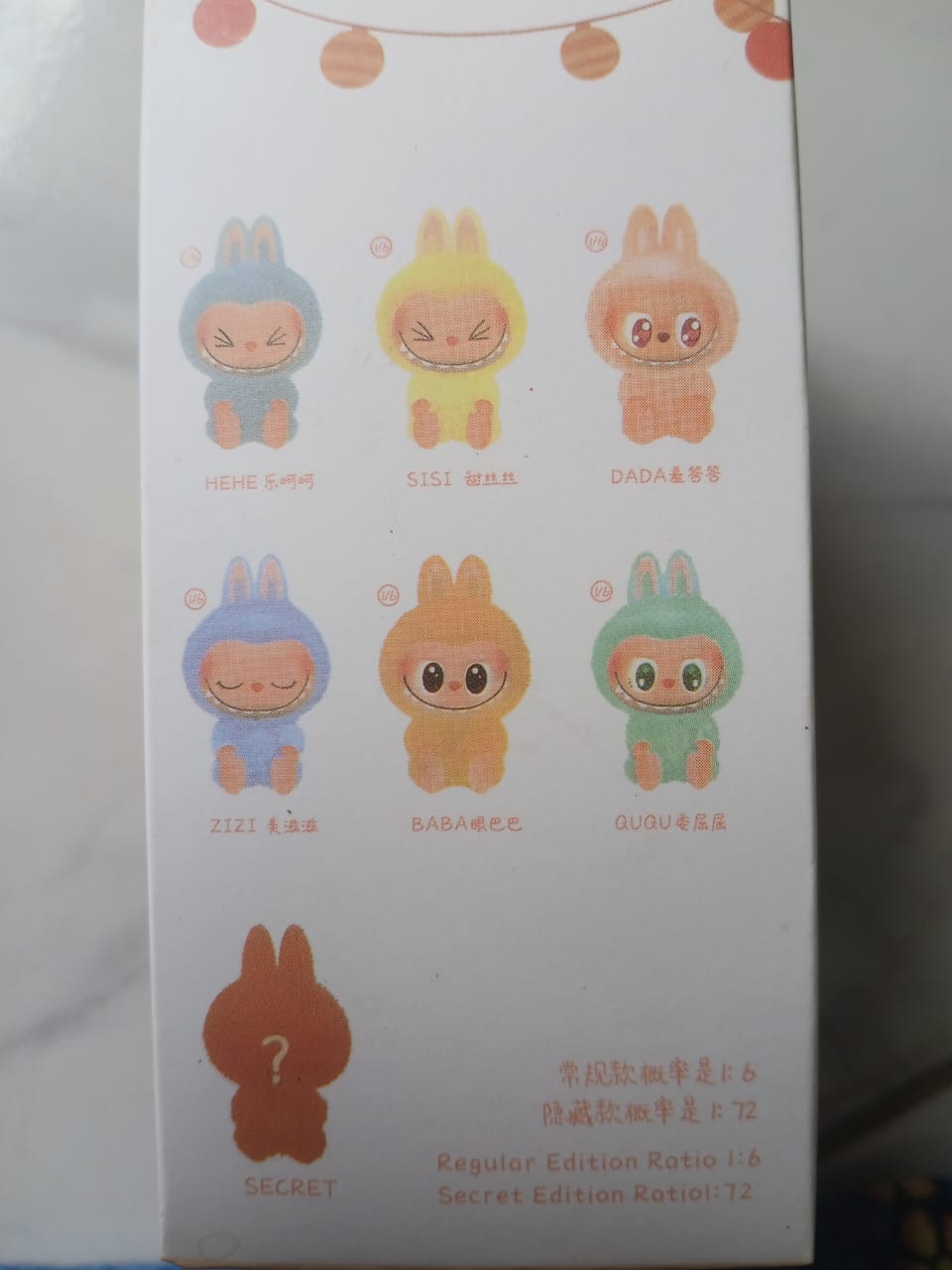 Monster Labubu Blind Box Collectible. Movable parts flocked vinyl figure with 6 surprise types to collect. Great for gift giving or one who loves unique designer toys. Which Labubu will you get?