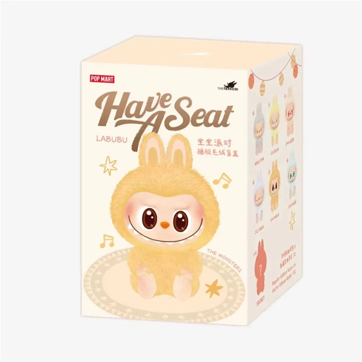 Monster Labubu Blind Box Collectible. Movable parts flocked vinyl figure with 6 surprise types to collect. Great for gift giving or one who loves unique designer toys. Which Labubu will you get?