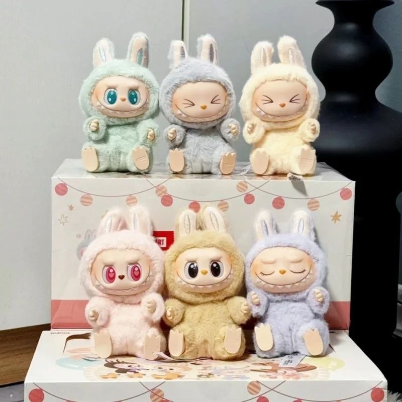 Monster Labubu Blind Box Collectible. Movable parts flocked vinyl figure with 6 surprise types to collect. Great for gift giving or one who loves unique designer toys. Which Labubu will you get?