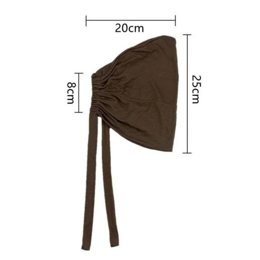 Under Hijab Head Cap Muslim Under Scarf Hijab Cap Solid Color Women Under Scarf Hat Hijab Cap Stretchy Sleeping Cap-1pc