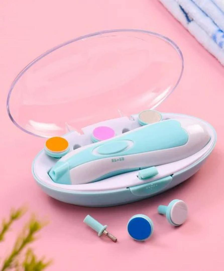 Baby Nail Trimmer Electric No Sharp Claws Hurt, Baby Nail File Kit Manicure Set,6 In 1 Safety Cutter Trimmer Clipper For Toes And Fingers