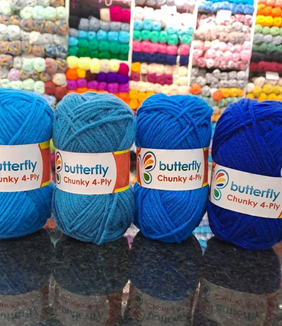 Butterfly Chunky Yarn 5PCS 100% Acrylic 100g