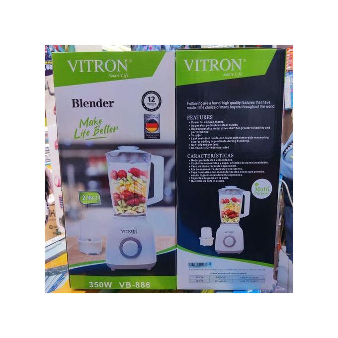 Vitron Blender 2 in 1 with grinder and powerful 350W Motor