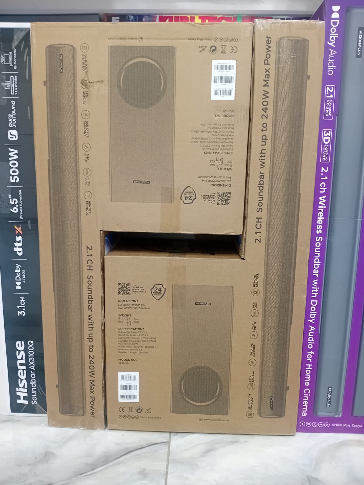 Vision Plus Sound Bar Deep Bass 360W
Brand: Vision Plus |