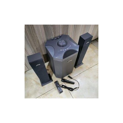 JTC j-801 Pro 2.1CH X-Bass Home Theatre System with Remote Control Bluetooth Woofer Speaker System One Year Warranty Black 12000w PMPO + FREE 4 WAY EXTENSION