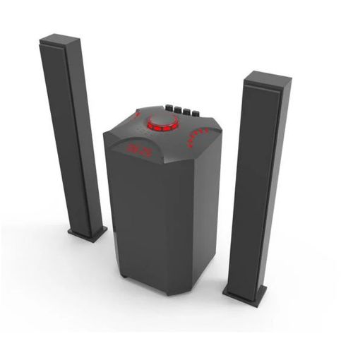 JTC j-801 Pro 2.1CH X-Bass Home Theatre System with Remote Control Bluetooth Woofer Speaker System One Year Warranty Black 12000w PMPO + FREE 4 WAY EXTENSION