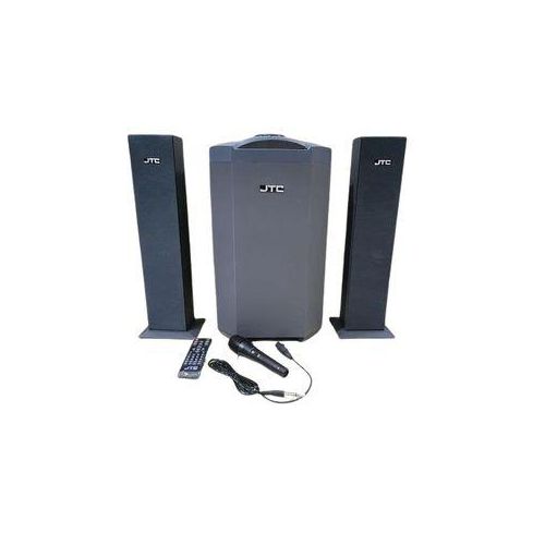 JTC j-801 Pro 2.1CH X-Bass Home Theatre System with Remote Control Bluetooth Woofer Speaker System One Year Warranty Black 12000w PMPO + FREE 4 WAY EXTENSION