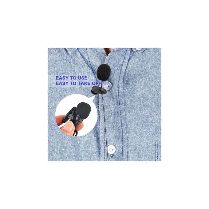 Lapel Microphone ,Clip-on, 3.5MM,150CM Cable