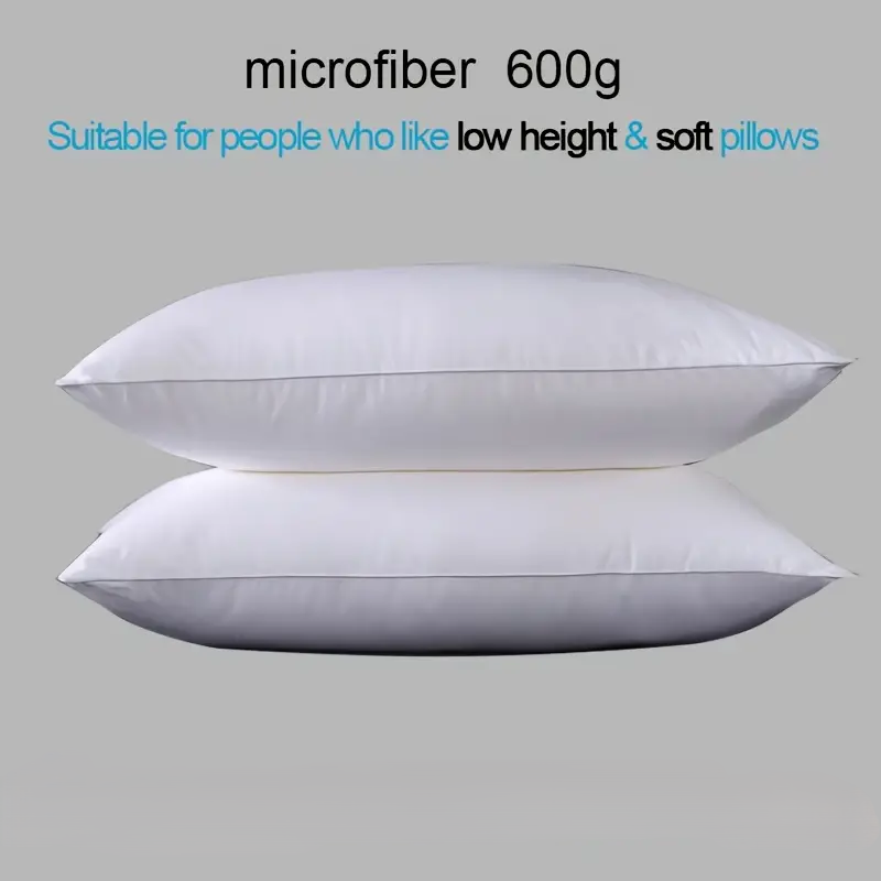 【Buy 2 Get 1 FREE】2pcs/set Branded Pillows Fluffy Bed Pillow Inserts Bedding Accessories 600GSM