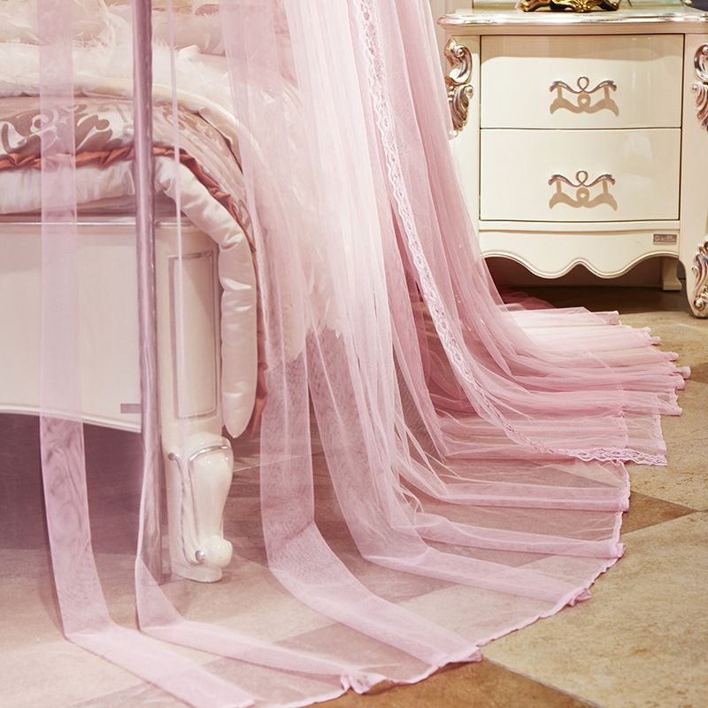 【Special Offer】4 Colors 4 Stands Mosquito Net Mosquito Repellent Tent Bedding Accessories Canopy Bed Curtain Full Bed Princess Bedroom