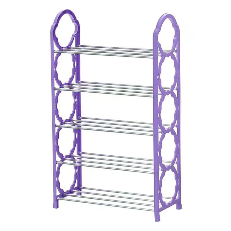 Simple Shoe Rack 5 Layers Metal Shoe Shelf Footwear Amazing Shoerack Living Room Furniture Space Saving 5-Tier Shoes Organizer Stand Holder
