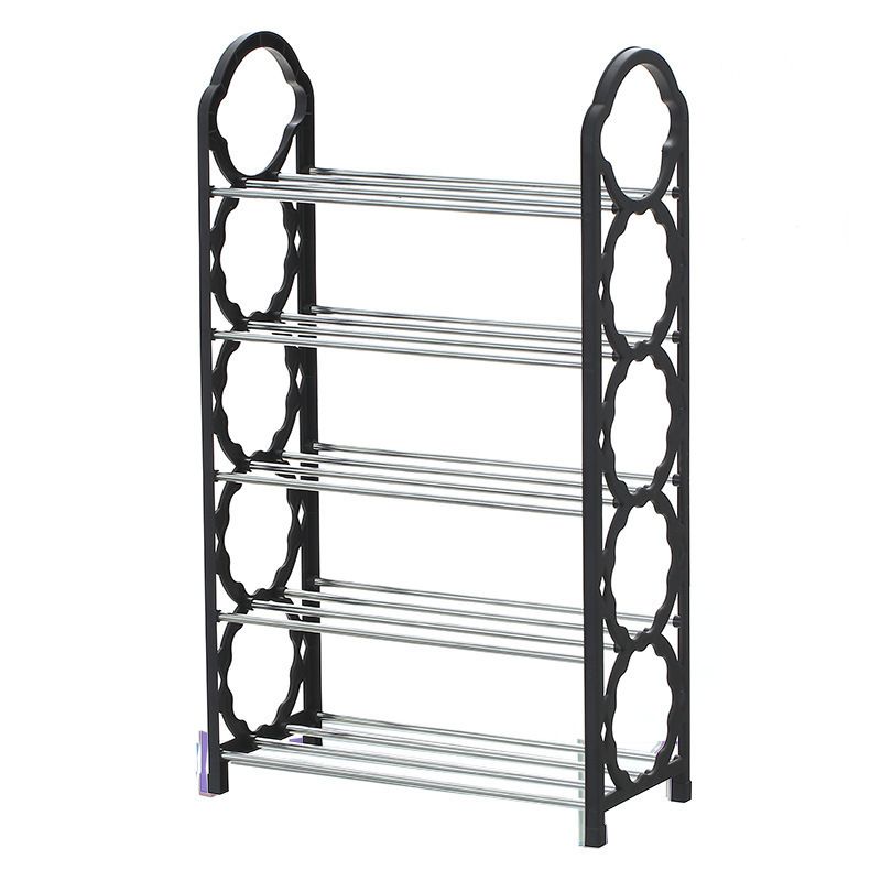 Simple Shoe Rack 5 Layers Metal Shoe Shelf Footwear Amazing Shoerack Living Room Furniture Space Saving 5-Tier Shoes Organizer Stand Holder