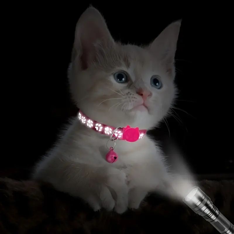 【Promotion】Cat Collar with Bell, 2-Pack Basic & Reflective XS Dog Cat Collar with Bells for XXS Xs Small Pet Dogs Boy Tiny Kitten Girls Animal,Neck 7-12 Inch