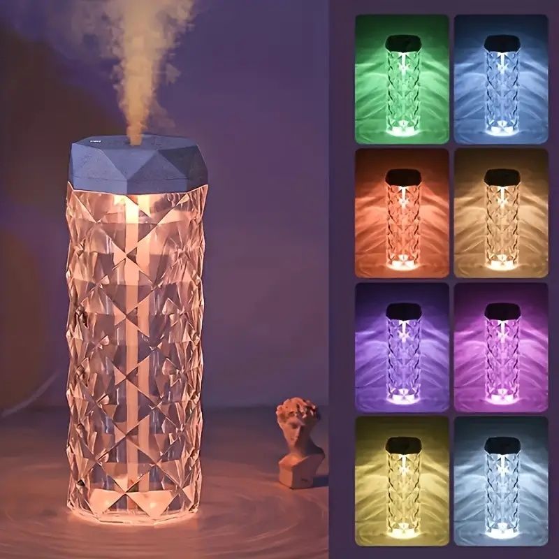 【Promotion】USB Night Light And Table Lamp, 1000ml Large Capacity Humidifier, Aromatherapy Humidifier For Home, Office, Bedroom, Classroom, Ideal For Party Party, Gift Giving And Interior Decoration