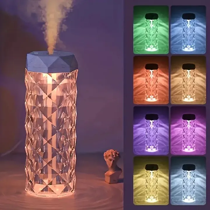 【Promotion】USB Night Light And Table Lamp, 1000ml Large Capacity Humidifier, Aromatherapy Humidifier For Home, Office, Bedroom, Classroom, Ideal For Party Party, Gift Giving And Interior Decoration