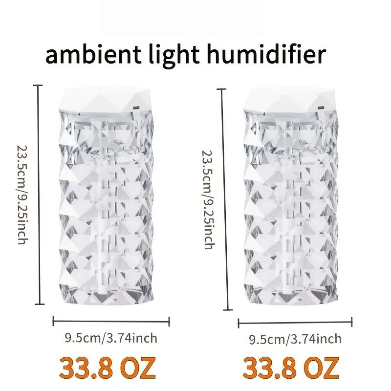 【Promotion】USB Night Light And Table Lamp, 1000ml Large Capacity Humidifier, Aromatherapy Humidifier For Home, Office, Bedroom, Classroom, Ideal For Party Party, Gift Giving And Interior Decoration