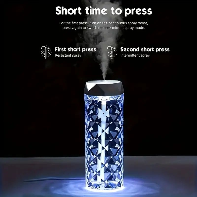 【Promotion】USB Night Light And Table Lamp, 1000ml Large Capacity Humidifier, Aromatherapy Humidifier For Home, Office, Bedroom, Classroom, Ideal For Party Party, Gift Giving And Interior Decoration