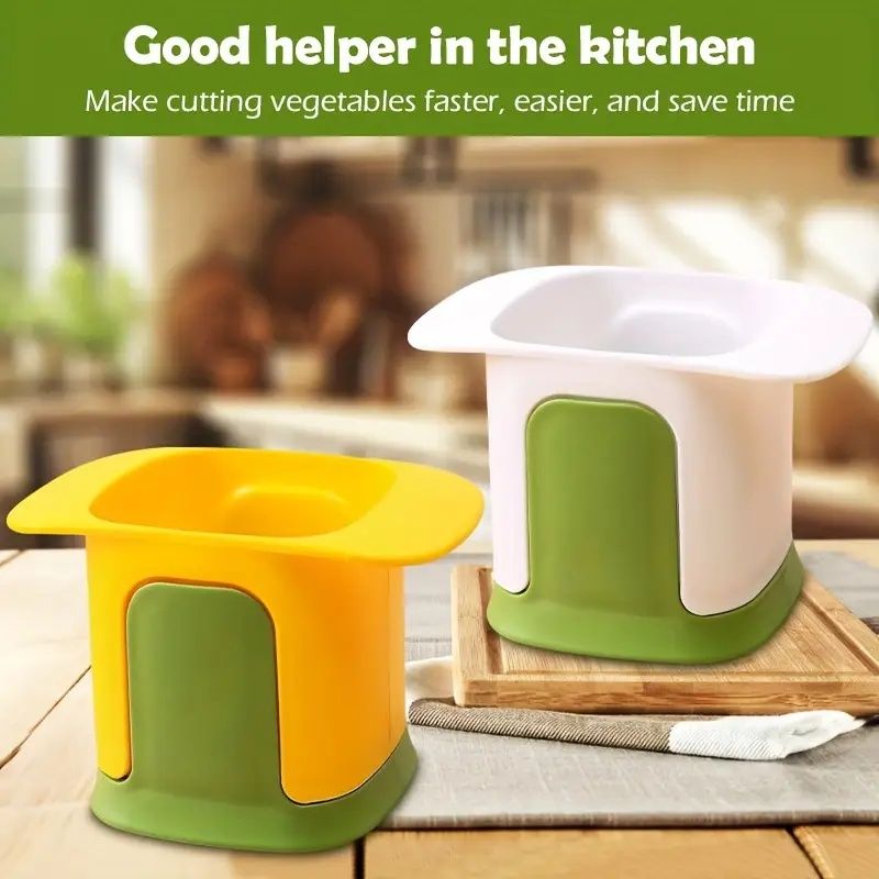 【Promotion】Vegetable Chopper,2 in 1 Hand Chopper For Vegetables Dicing & Slitting,Multifunctional Artifact Chopper, Portable Stainless Steel Mandoline Slicer, for vegatable, potato,fruits,15x9.4x9.9cm