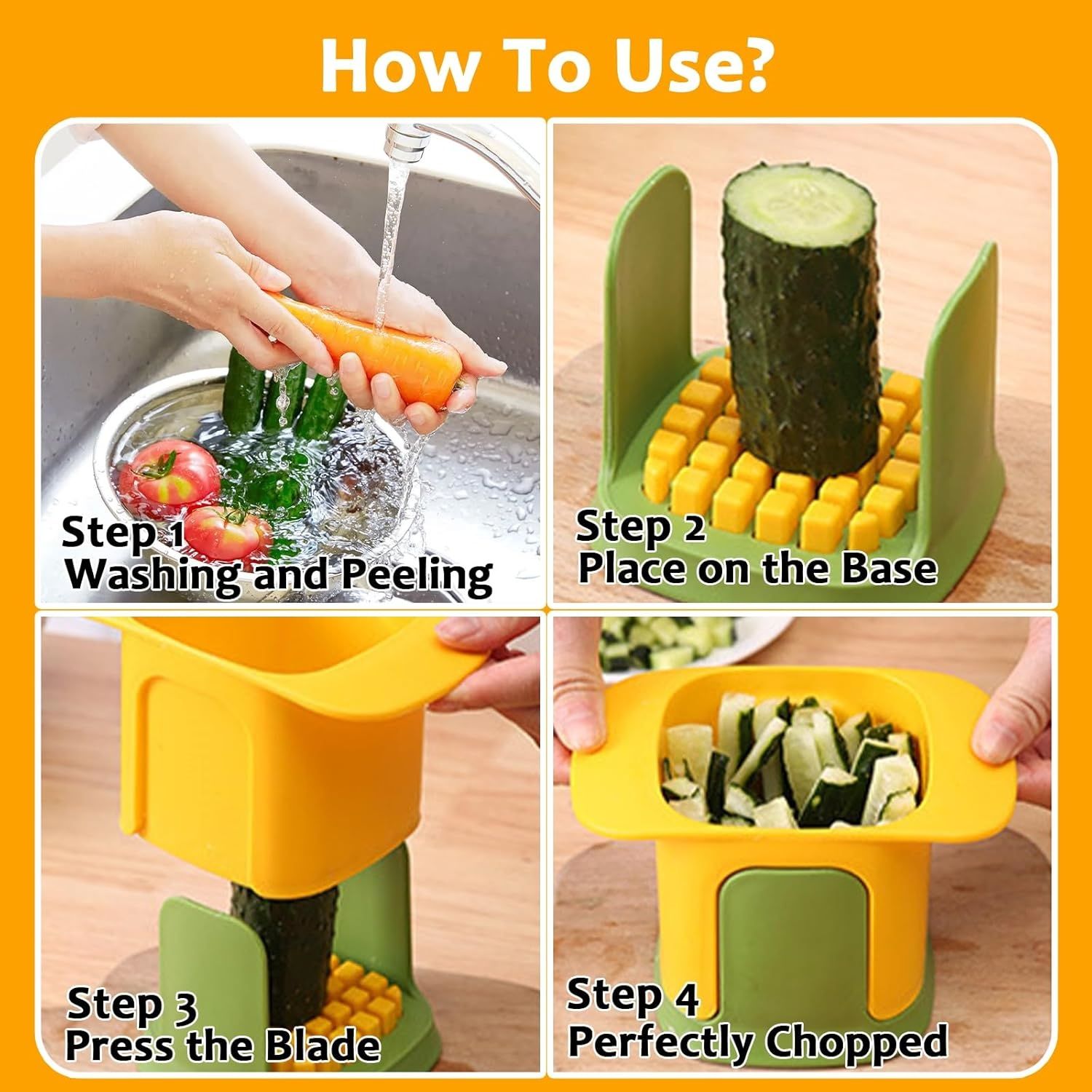 【Promotion】Vegetable Chopper,2 in 1 Hand Chopper For Vegetables Dicing & Slitting,Multifunctional Artifact Chopper, Portable Stainless Steel Mandoline Slicer, for vegatable, potato,fruits,15x9.4x9.9cm