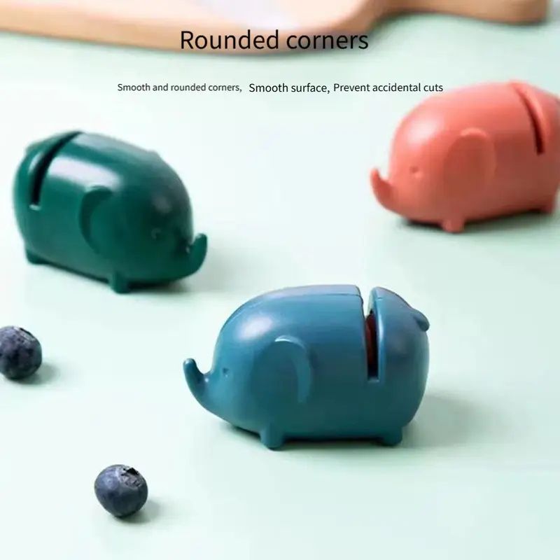 【Promotion】1pc Adorable Elephant-Shaped Kitchen Knife Sharpener - Quick & Easy Manual Sharpening, Durable ABS Material, Mini Animal Design for Efficient Sharpening, No Electricity Needed