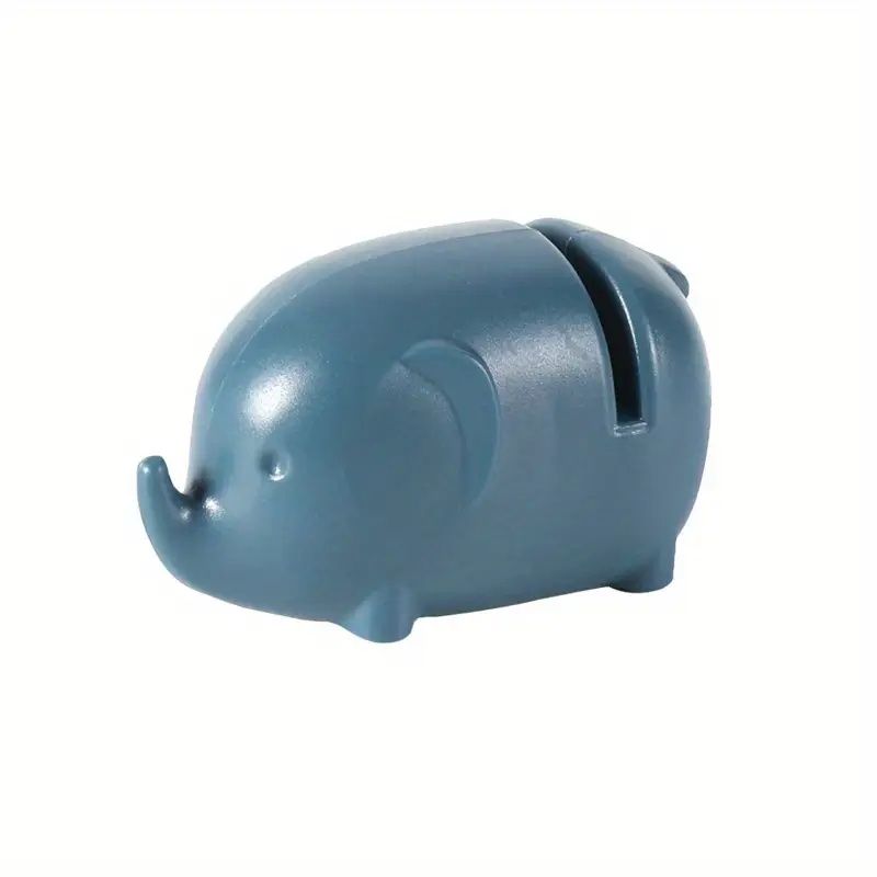 【Promotion】1pc Adorable Elephant-Shaped Kitchen Knife Sharpener - Quick & Easy Manual Sharpening, Durable ABS Material, Mini Animal Design for Efficient Sharpening, No Electricity Needed