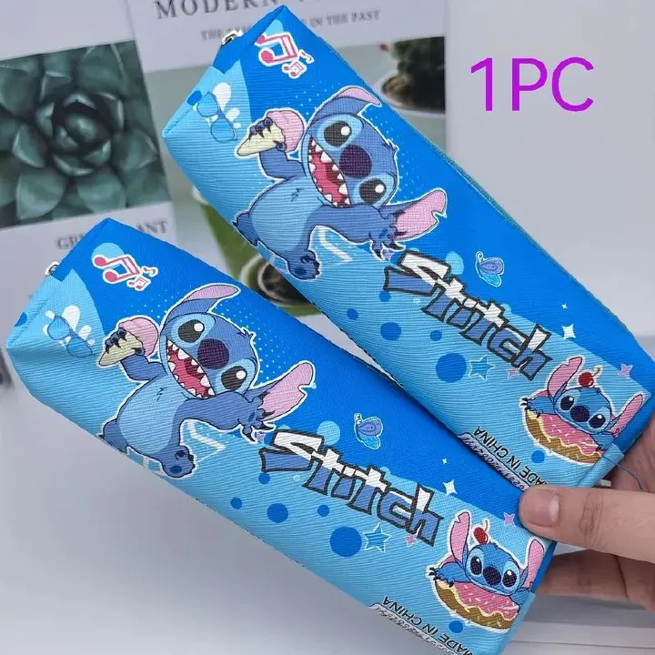 【Promotion】Disney Cartoon Stitch Pencil Case, Pouch Organizer, Desk Organizer, Perfect for New Year Gifts and Birthday Presents