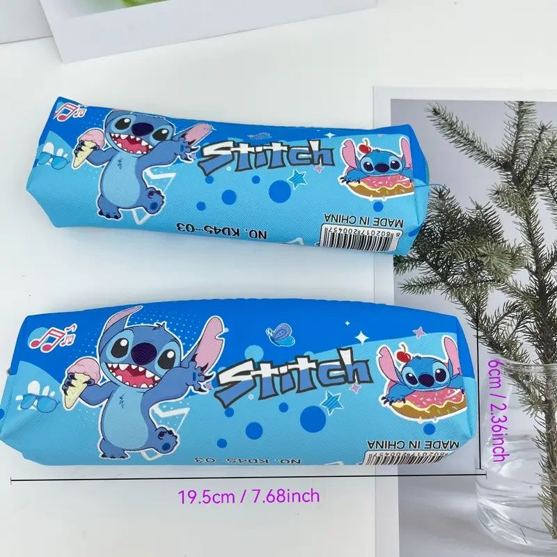 【Promotion】Disney Cartoon Stitch Pencil Case, Pouch Organizer, Desk Organizer, Perfect for New Year Gifts and Birthday Presents