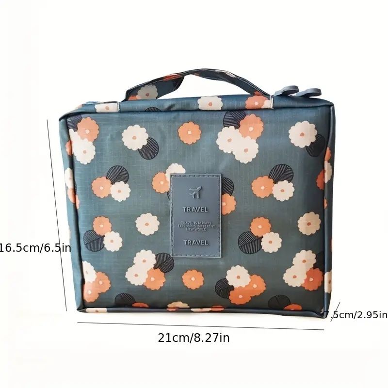 【Promotion】Waterproof Travel Makeup Case Toiletry Bag for Women - Travel Makeup Case and Cosmetic Organizer with Wash Bag for Toiletries and Travel Accessories