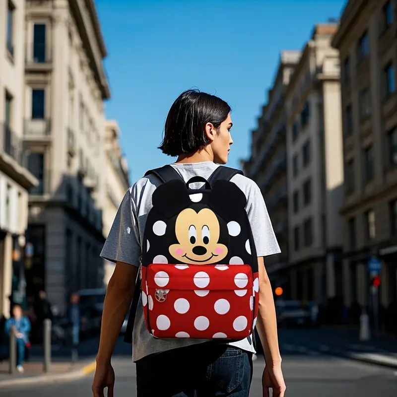 【Promotion】Large Capacity Disney Minnie Backpack for Women | Schoolbag, Foldable Outdoors Daypack | Gift for Christmas/Thanksgiving/Birthday/Valentine's Day Party Favors