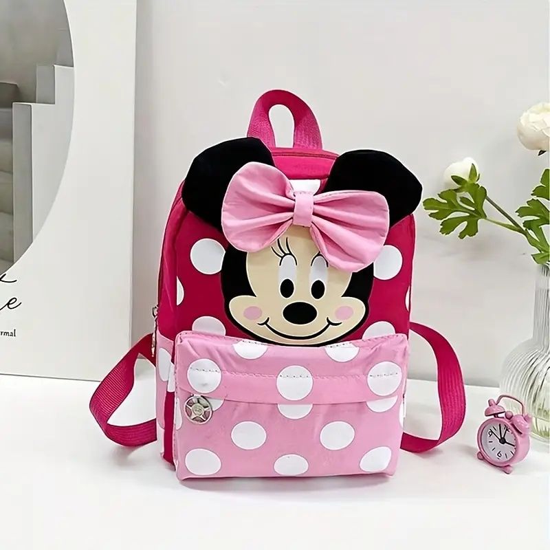 【Promotion】Large Capacity Disney Minnie Backpack for Women | Schoolbag, Foldable Outdoors Daypack | Gift for Christmas/Thanksgiving/Birthday/Valentine's Day Party Favors