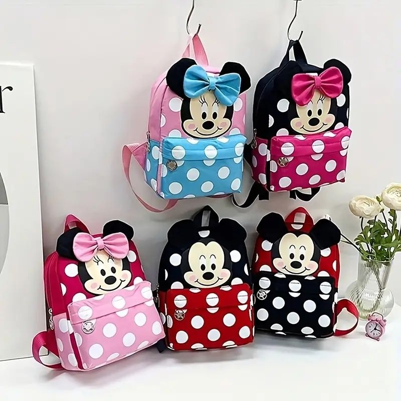 【Promotion】Large Capacity Disney Minnie Backpack for Women | Schoolbag, Foldable Outdoors Daypack | Gift for Christmas/Thanksgiving/Birthday/Valentine's Day Party Favors