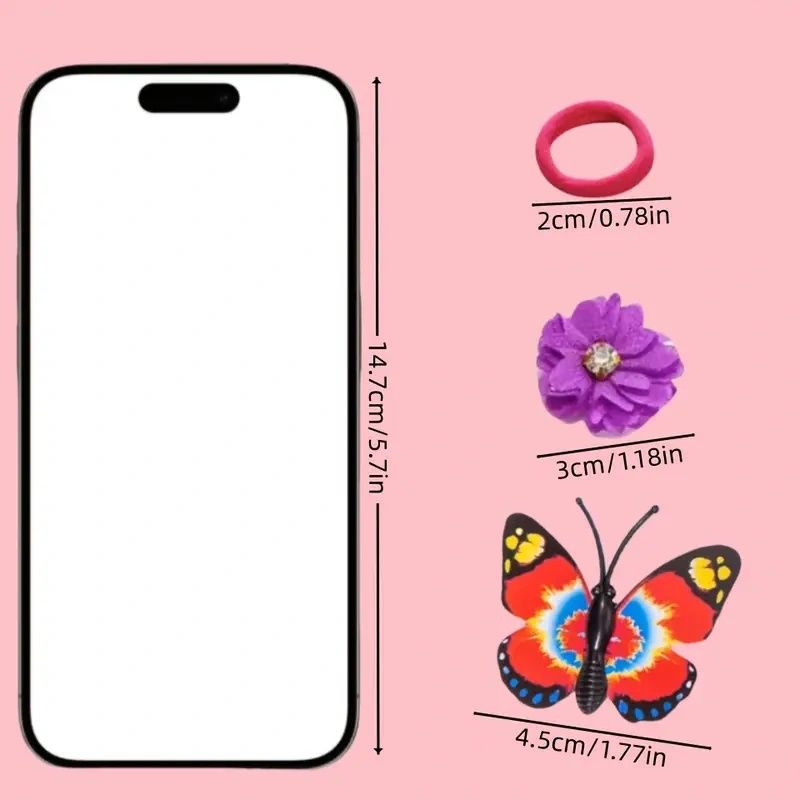 【Promotion】231pcs/set of colorful hair accessories, including flower hair ornaments inlaid with sparkling Rhinestones, butterfly hair clips for realistic styling and super colorful hair rings