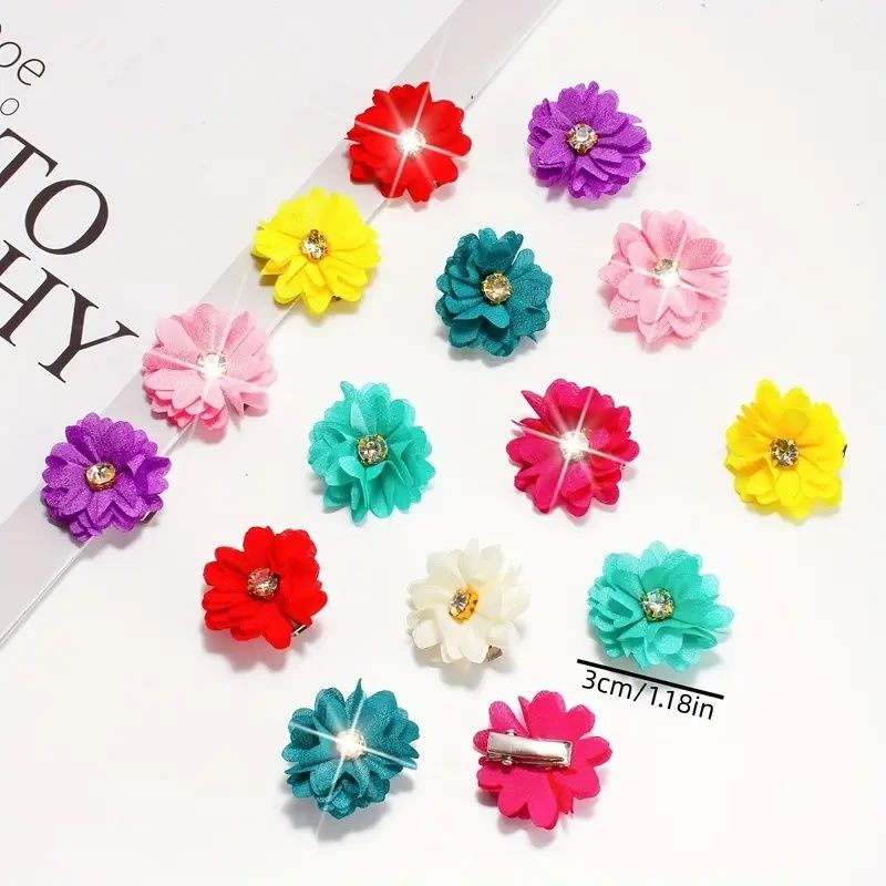 【Promotion】231pcs/set of colorful hair accessories, including flower hair ornaments inlaid with sparkling Rhinestones, butterfly hair clips for realistic styling and super colorful hair rings