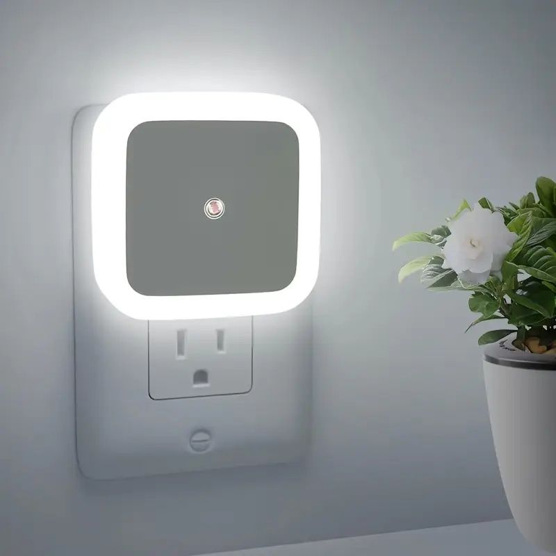 Smart Night Light - Night Lights Plug into Wall, Dusk to Dawn, Nightlight Auto-On/Off, for Bedroom Bathroom Hallway Kitchen,UK Plug