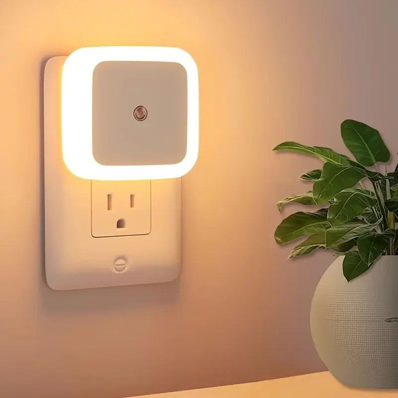 Smart Night Light - Night Lights Plug into Wall, Dusk to Dawn, Nightlight Auto-On/Off, for Bedroom Bathroom Hallway Kitchen,UK Plug