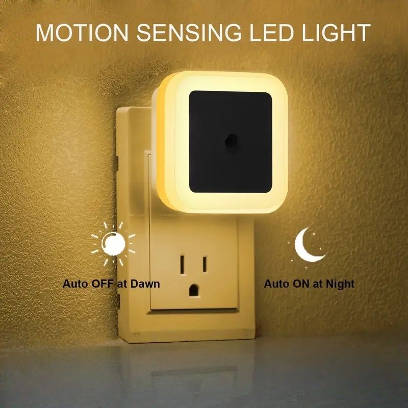 Smart Night Light - Night Lights Plug into Wall, Dusk to Dawn, Nightlight Auto-On/Off, for Bedroom Bathroom Hallway Kitchen,UK Plug