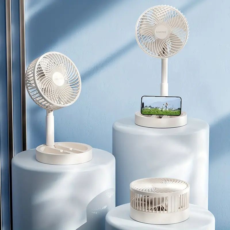 USB Portable Foldable Fan - 360° Adjustable, Silent And Surround Blowing, Suitable for Home Office, School Supplies - Holiday Gift, Comfortable Summer Item