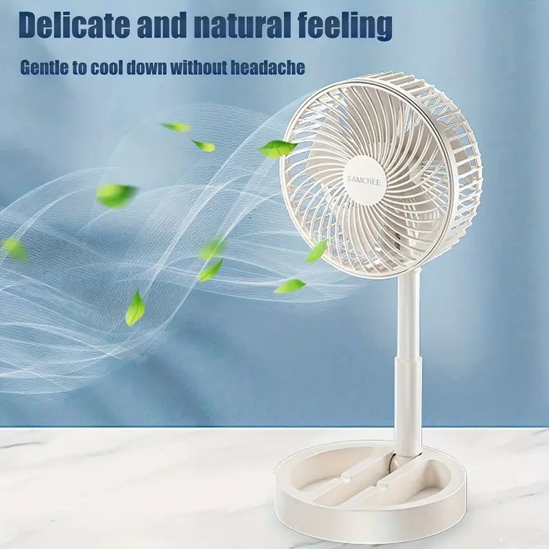 USB Portable Foldable Fan - 360° Adjustable, Silent And Surround Blowing, Suitable for Home Office, School Supplies - Holiday Gift, Comfortable Summer Item